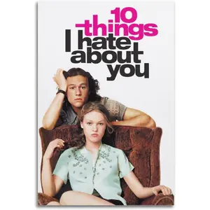 10 Things I Hate About You (1999) Classic Movie Poster For Elevate Your Room Aesthetic Picture Canvas Print Wall Art Gift 08x12inch(20x30cm) Unframe-style