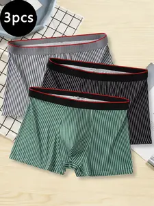 Men's Organic Cotton Underwear Set, 3-Pack & 6-Pack, Loose Waist Design, Suitable for S to Xxl, Comfortable Fit, Boxer Briefs