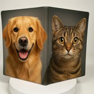 Personalized Faux Leather Photo Journal – Custom Double-Sided Cover