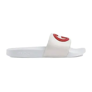 Gucci Slide Interlocking G Leather White (Women's) (women) by StockX