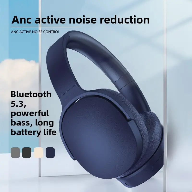 New P3961 Active Noise Cancelling Electronic Headphones with Bluetooth 5.3 Chip, Wireless Music Headset