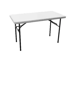 Living 24 in. W X 48 in. L Rectangular Folding Table