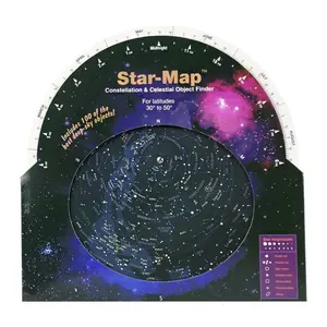 Star Observation Assistant, No Battery Required Rotating Constellation Finder, Durable Paper Map with English Labels for Astronomy Enthusiasts and Learners, Visual Learning Tools
