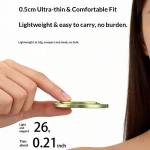 New 0.21 inch Ultra-Thin Magsafe Magnetic Phone Holder 2-in-1 Ring Holder, 360  Inpolar Rotation, DoubleRing +Magnetic Attraction, Aluminum alloymagnetic Phone Holder, Lightweight and easy to use,  fits any case and phones