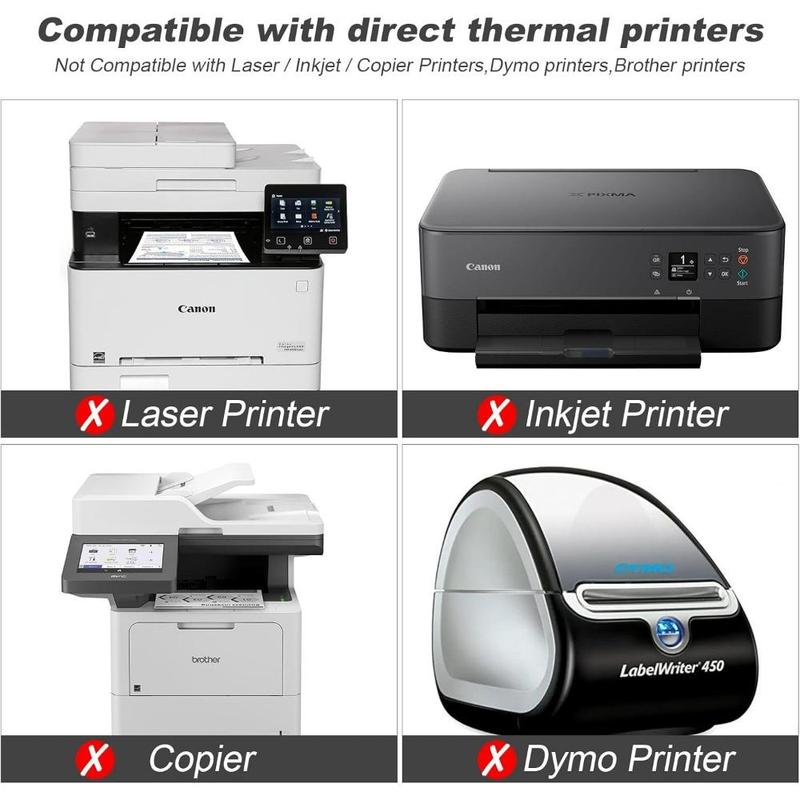 Fanfold 4 x 6 in Direct Thermal Shipping Labels, White, Perforated-500 Labels per Stack, 1 Stack