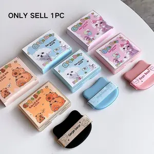 Portable Oil Control Paper Set with Powder Puff Mirror Box, Refreshing Facial Makeup Remover for All Skin Types, Daily & Special Use, Cosmetic Makeup Tool