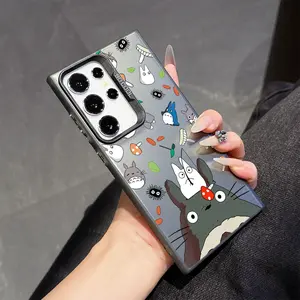 Cute cartoon Totoro Phone Case Suitable for Samsung Galaxy S26 S25 S24 A37 A57 A17 A07 A56 A26 A36 A55 A35 A06 A16 A05 A14 A24 A34 A54 A15 A05s A04e A25 S23 S22 S21 S20 FE Ultra Plus Edge 4G 5G Anti Fall Shockproof Matte Back Cover