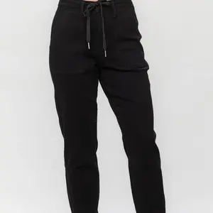 Judy Blue Black Joggers with Drawstring Waistband and Comfortable Fit