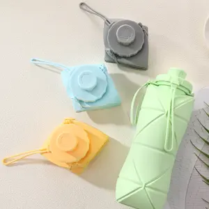 Portable Creative Silicone Folding Water Bottle, Large Capacity Collapsible Travel Cup for Outdoor Sports Fitness Home Use