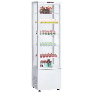 GARVEE 308L/10.9 Cu.FT Commercial Refrigerator Display Case, Display Fridge Single-Door Pastry Display Case with LED Lighting for Home Store Gym Bar