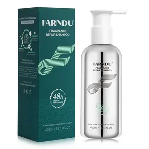 FARNDU Biotin & Rosemary Repair Shampoo for All Hair Types, Stronger, Thicker and Longer Strands - Soft Shine, Anti-Hair Loss and Thinning, Growth Formula, Sulfate Free, 400ml/13.53oz