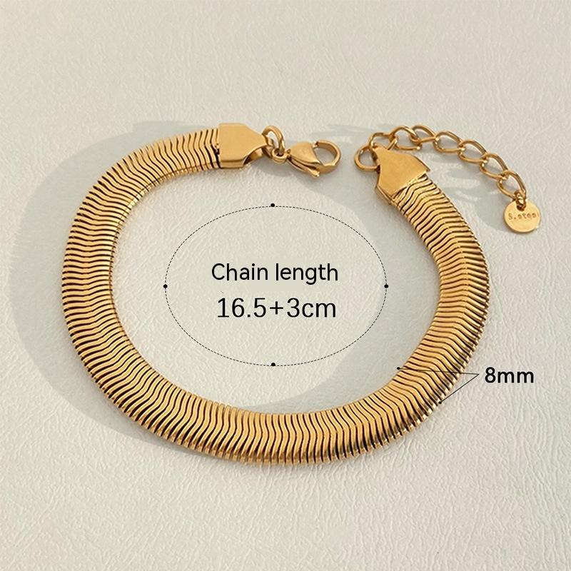 Luxury Stainless Steel Electroplated Bracelet | Minimalist Stack Bracelet | Tarnish Free Simple Style Bracelet