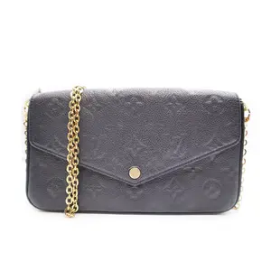 Pre-owned Louis Vuitton Leather Tote Bags Monogram Empreinte Pochette Felicie Chain Wallet (LV9759)
