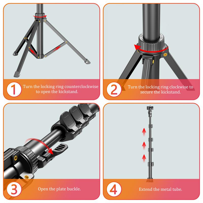 62-Inch Extendable Selfie Stick and Tripod with Wireless Remote, Universal Holder for iPhone, Android, and Cameras