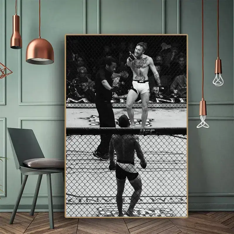 Conor McGregor vs Chad Mendes Poster – UFC Fight Night Portrait for MMA Collectors