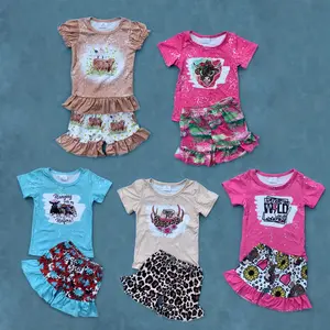 Western girls short sleeve summer clothes