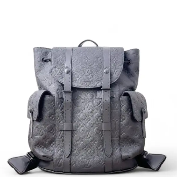 Pre-owned Louis Vuitton Leather Backpacks Christopher Backpack Monogram Empreinte Black (jt091326s6r) [Shanghai]