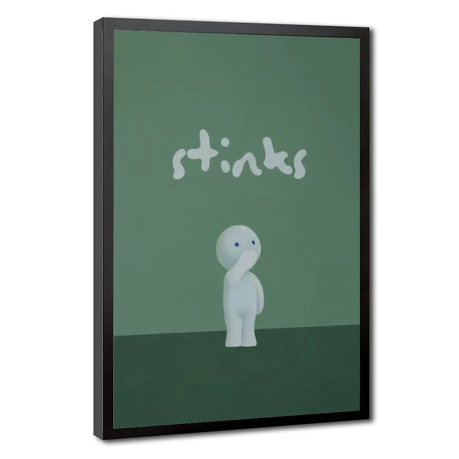 Smiski Bathroom Series Canvas Painting Art Print Funny Bathroom Wall Art Decor for Home Living Room Bedroom Poster Gift Cute Aesthetic Home Decor