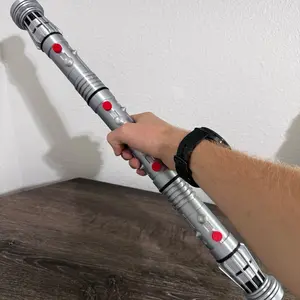 Double Bladed Villain Inspired Saber Hilt 1:1 Scale Prop | Dual Blade Cosplay Collectible | 3D Printed Sci-Fi Display Handle