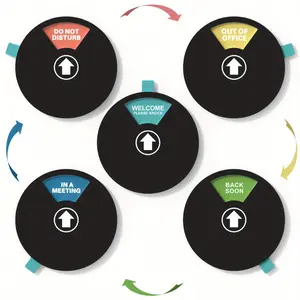 Office Door Hanger Sign - Multicolor Customized Nameplate for Home Office, "DO NOT DISTURB" & "OUT OF OFFICE" Signs, Ideal for Cubicle Decor