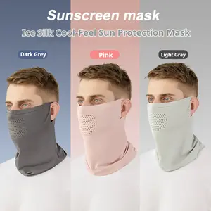 Summer Sun Protection Neck Warmer Hiking Mountaineering Multi Functional Magic Headscarf Outdoor High Elastic Ice Silk Head Cover Cycling Face Mask