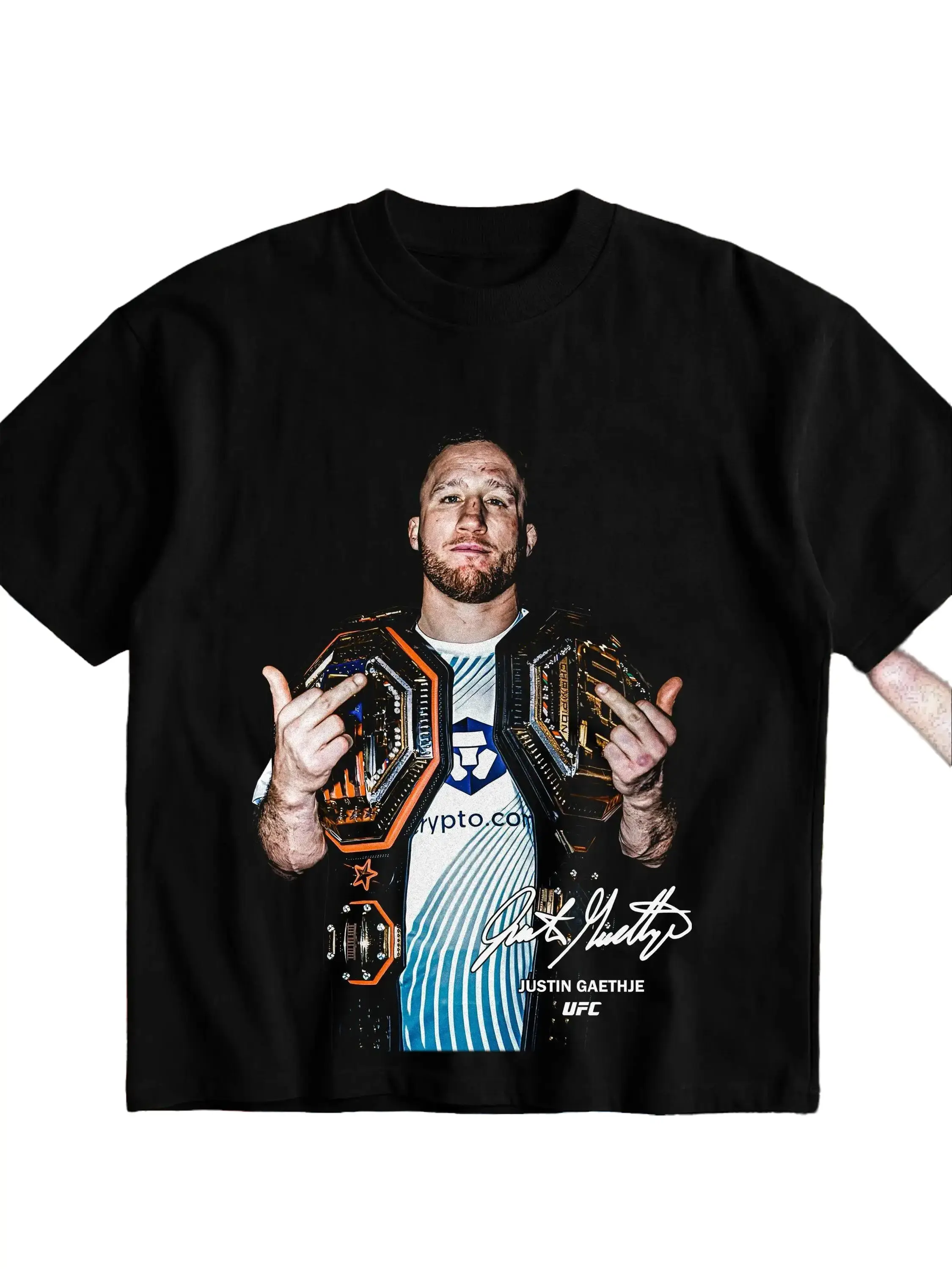 Justin Gaethje UFC Freedom 250 Heavy Cotton T-Shirt Justin Gaethje Graphic Tee UFC Combat Sports Fan Shirt MMA Fight Night Shirt Gift for Men Women American Made Fightwear