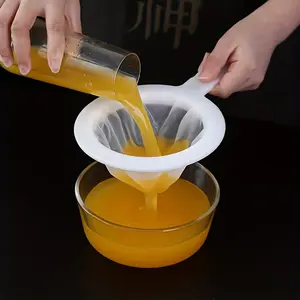 400 Mesh Fine Filter, Hanging Sieve for Home Brewing, Kitchen Strainer for Wine, Tea, Soy Milk, Baking, Reusable Food Filter Tool Strainer Basket, Kitchen Accessories
