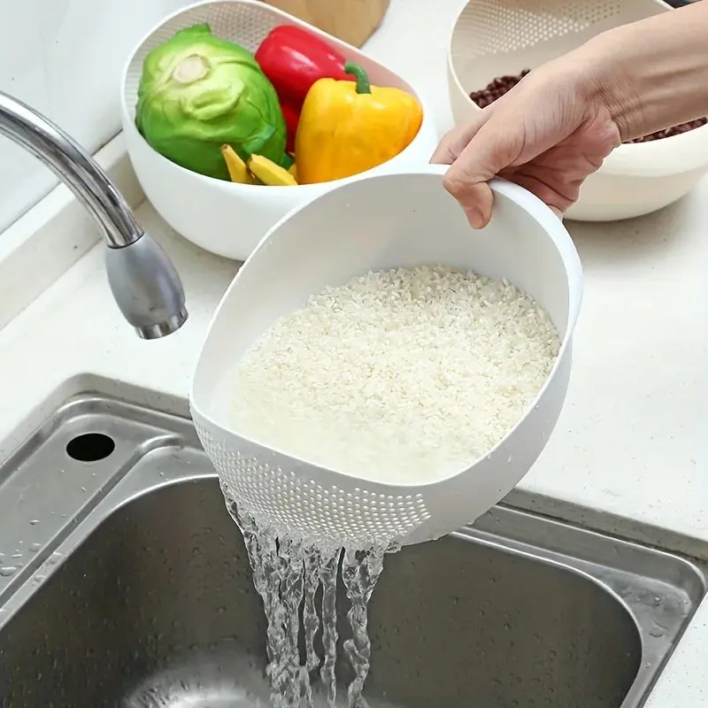 Quick-Drain Stainless Steel Mesh Strainer – Fast, Easy Kitchen Use
