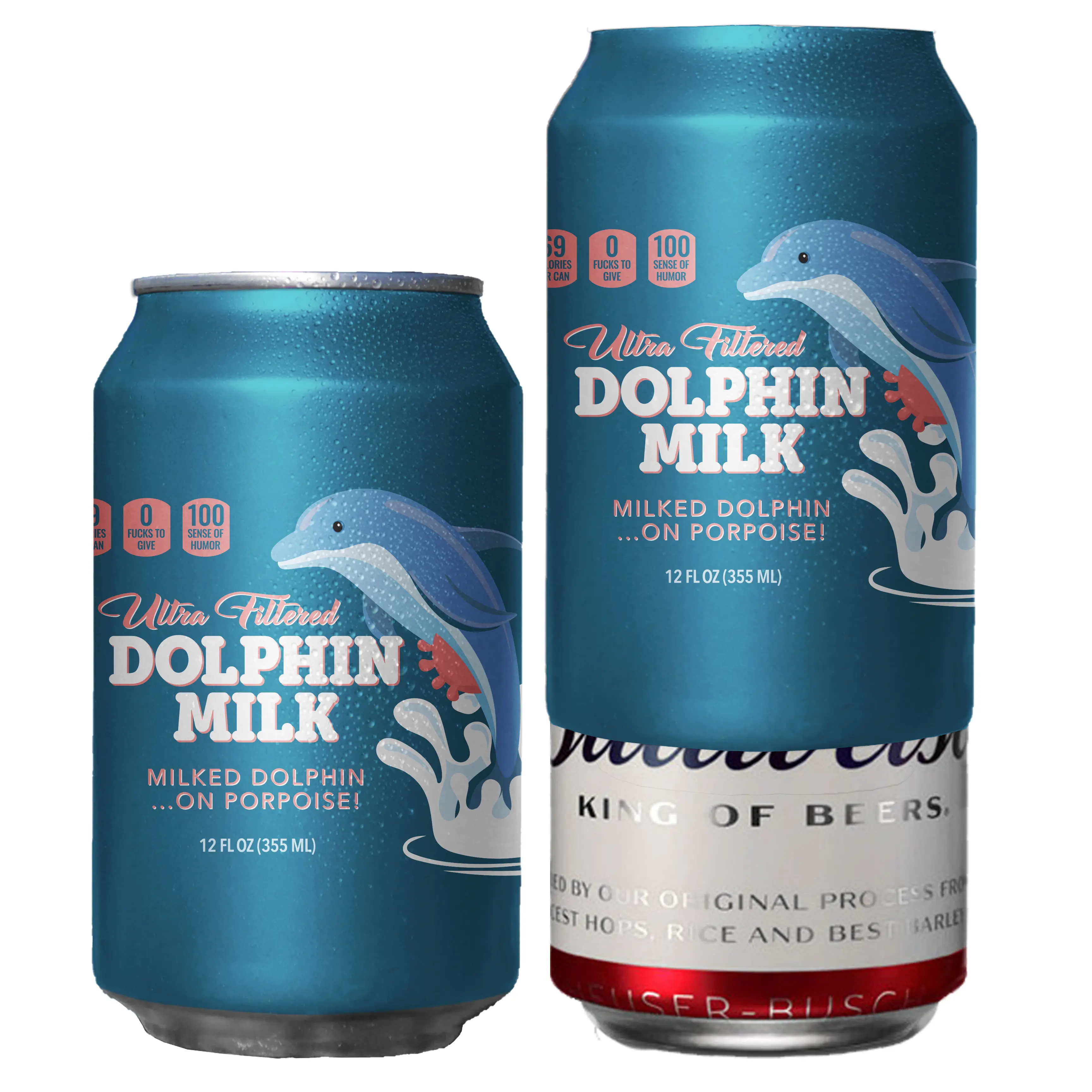 Dolphin Milk Infrabren Beersy Silicone Can Cover