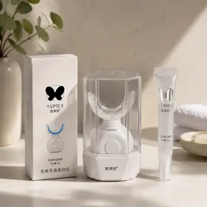 YVMEX Rechargeable Dental Teeth Whitening Device, Wireless Charging Oral Care Cleaner Gel Set for Wholesale Use