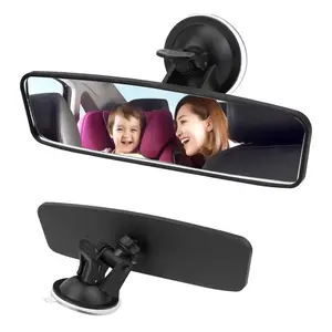 Wide-angle Rearview Mirror Universal Car-styling Adjustable Suction Cup Interior Rear View Mirror Car Rear Mirror Amagi