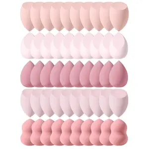 Makeup Sponge Set, 50pcs/set Soft Makeup Sponge, Dry & Wet Use Makeup Sponge, Professional Makeup Tools for Women