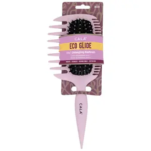 CALA 4-In-1 Detangling Hair Brush: Pink