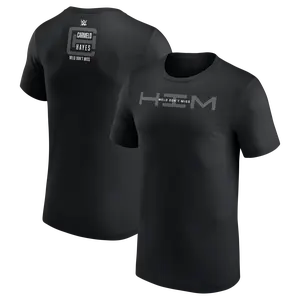 Men's Black Carmelo Hayes HIM Text T-Shirt Professional Wrestler Tee For Man and Woman Unisex T-Shirt Hoodie Graphic Basic Cotton Tops Casual All Seasons