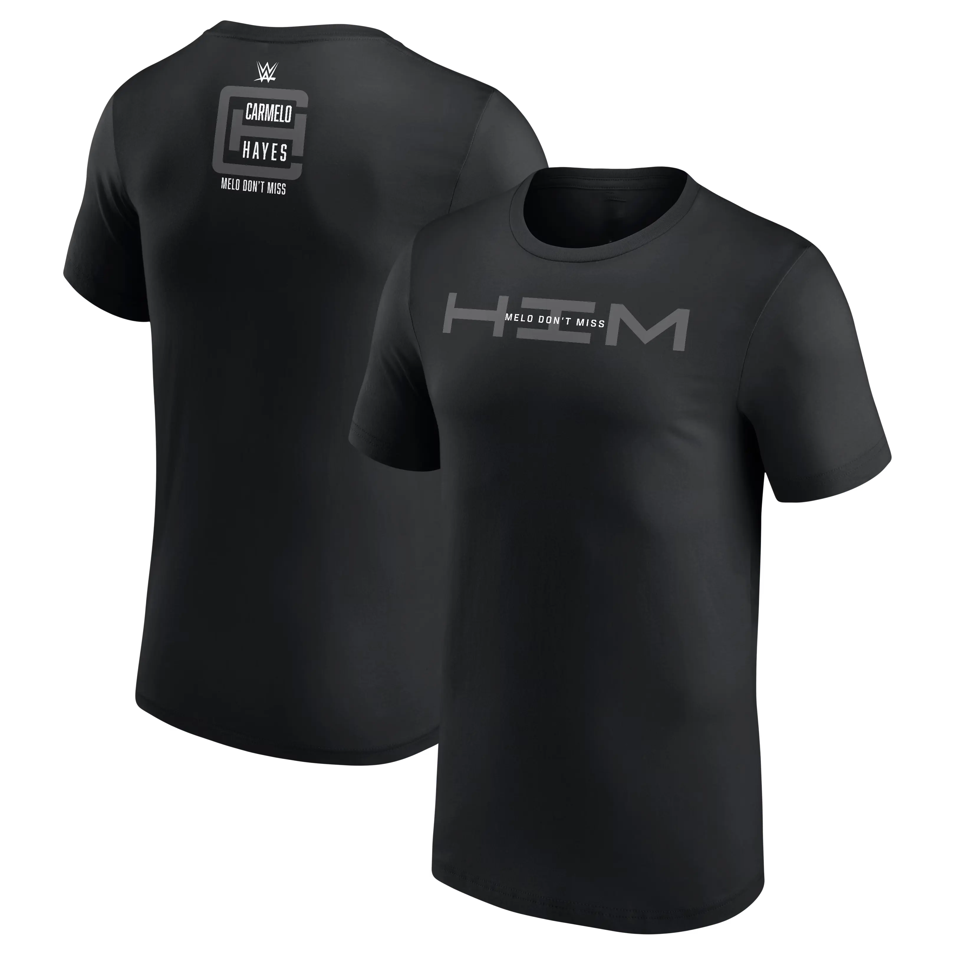 Women's Unisex Carmelo Hayes HIM Graphic T-Shirt - Menswear, Short-Sleeve, Soft Basic Cotton Top, Professional Wrestler Print, Casual All-Season Tops