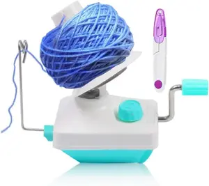Yarn Ball Winder Hand Operated Winding Wool Winder Machine Yarn String Ball Winder, Convenient Ball Winder for Yarn Tabletop Clamp, with 1 Scissors