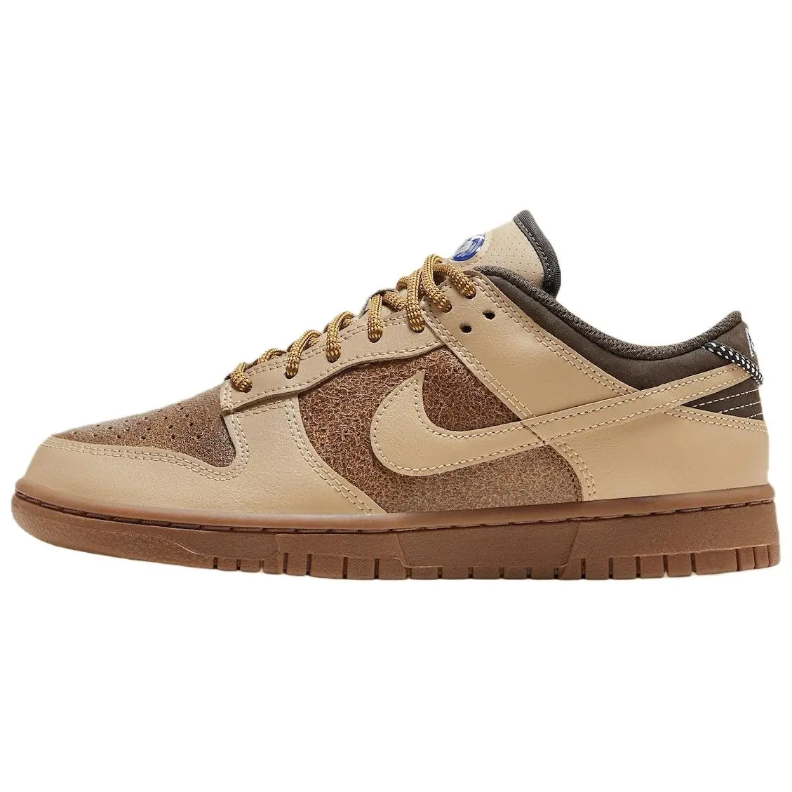 Nike Dunk Low Lx Hemp Light British Tan Gum Comfort Skate Shoes Brown Women's HF5718-929