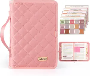 Bible Cover with 75 Bible Tabs Waterproof Washable Large Quilted Book Case Reusable Christian Gifts for Women