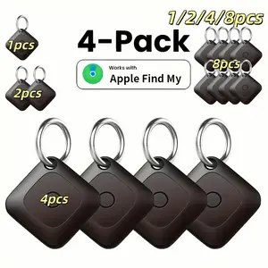 WeTag-1/2/4/8pcs, Smart Outdoor Tracker, 1.43 Inches, Wireless Low Power Function, Mini GPStracker, High Decibel Alarm, Application Control, Smart Positioning, Suitable for Cars, Wallets, Luggage Bags, Keys, Item Finder, Ideal Gift for Travelers