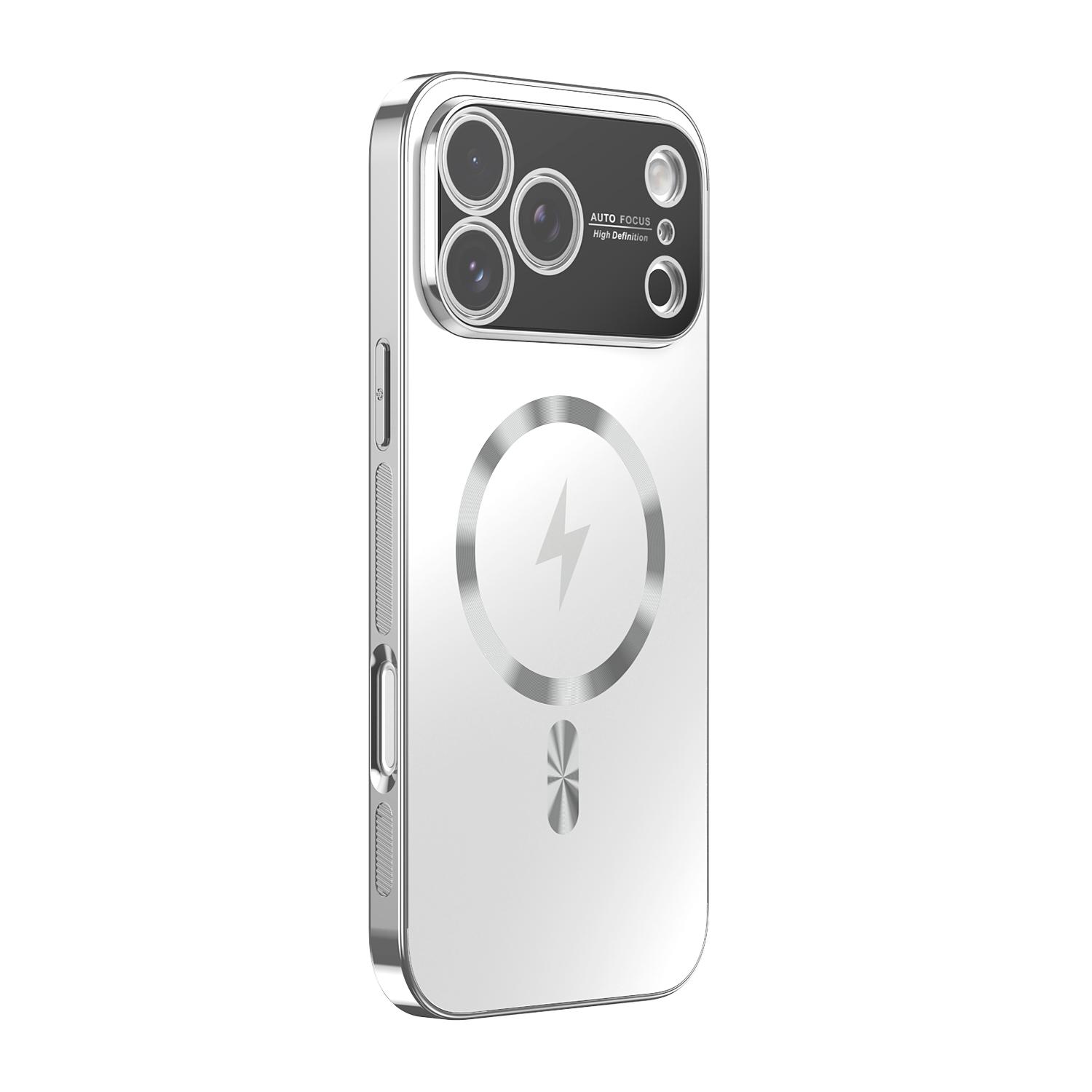 Plating Magnetic MagSafe Case for iPhone 17 16 15 14 13 Pro Max Wireless Charging Shockproof Cover