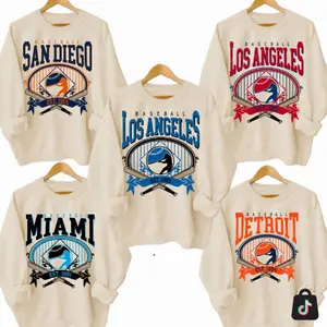 [SALE OFF 50%]  Vintage All Team Baseball Graphic Sand Sweatshirt, Sports All Team Baseball Player Sweatshirt, Game Day Shirt Ballpark Baseball Top Unisex Sports Game Shirt, Custom Team  JFT