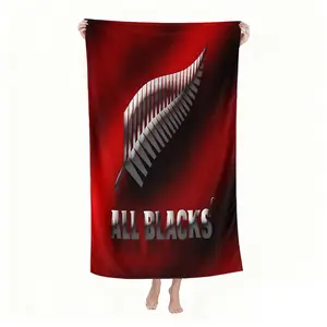 All Blacks inspired beach towels, personalized beach towels, summer beach blankets, large pool towels, suitable for seaside vacations, pool parties, sports fitness, sports events, travel, camping, yoga, bedding, etc