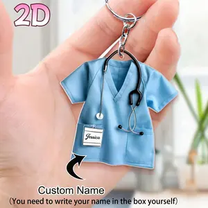 Nurse Name Keychain, Nurse Gift, Medical Staff Keychain, Cute Y2K Fashion, Ideal Gift for Him Her Boyfriend Girlfriend Family Friends Anniversary