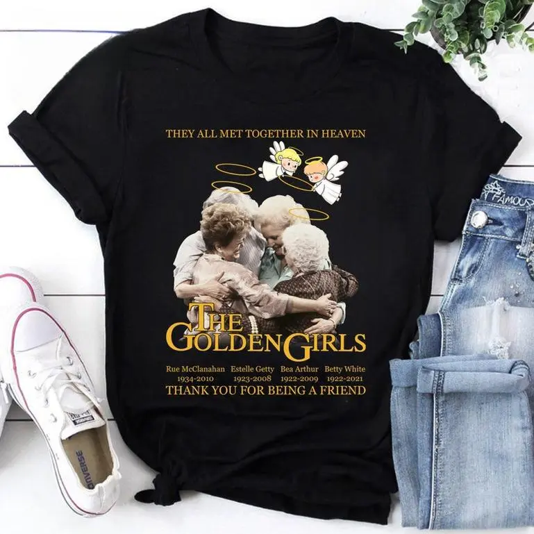 The Golden Girls They All Met Together In Heaven T-Shirt, Stay Golden Tee, The Golden Girls Shirt, Vintage Shirt