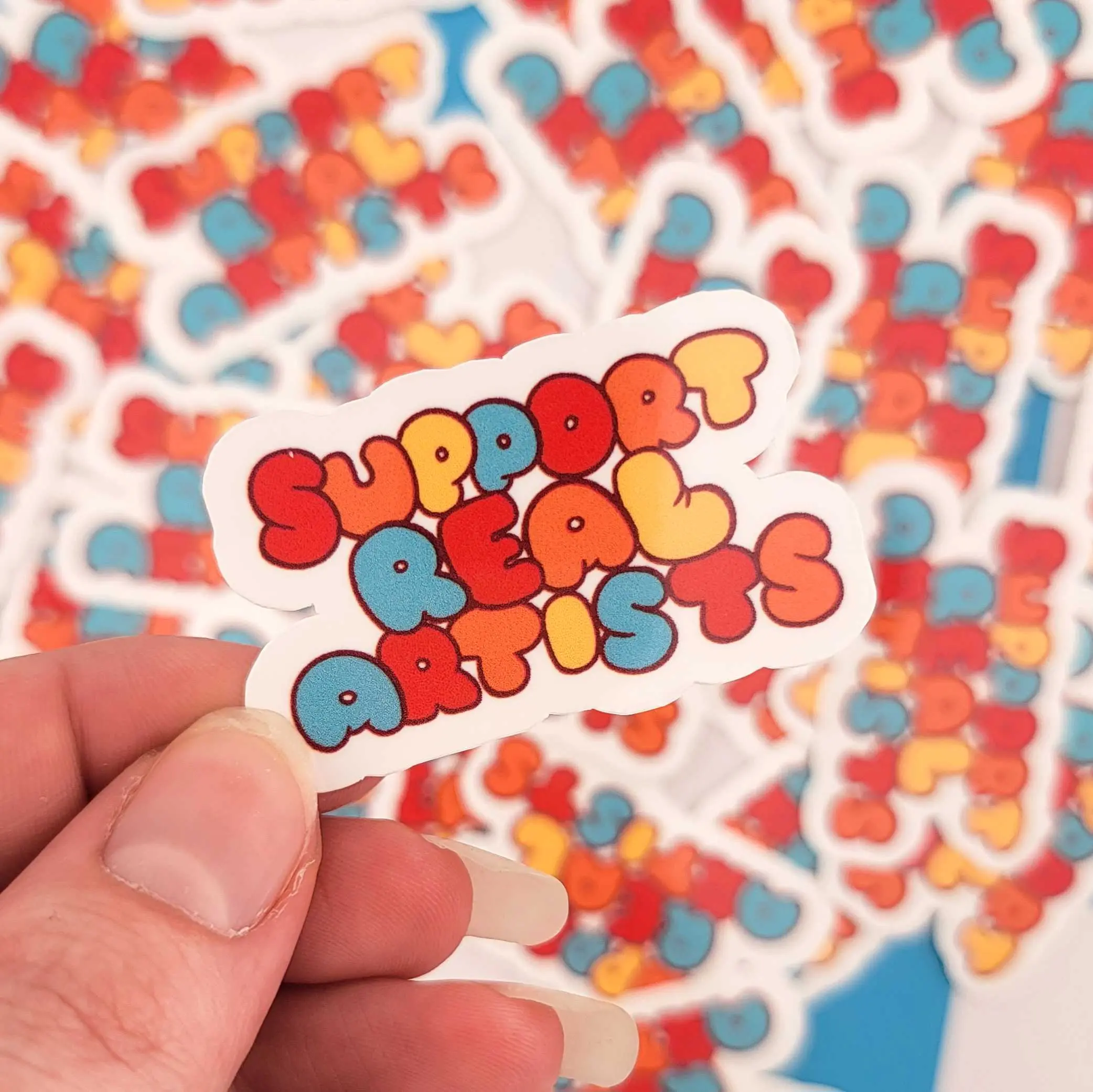 Support Real/Small Artists Stickers