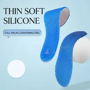 Lightweight Soft Silicone Sports Insoles Shock Absorption Arch Support Insole Pads Outdoor Training Workout Universal Comfort Foot Pad