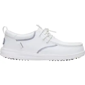 HEYDUDE Wally Golf Classic Toggle - Comfortable Slip on Shoes with Toggle Lock