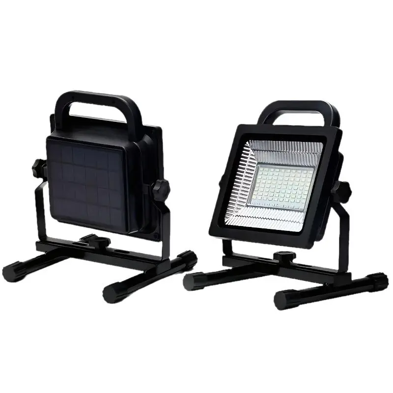 Solar Rechargeable LED Work Light Three Mode Portable Handy Lamp for Indoor Outdoor Use with Durable Design