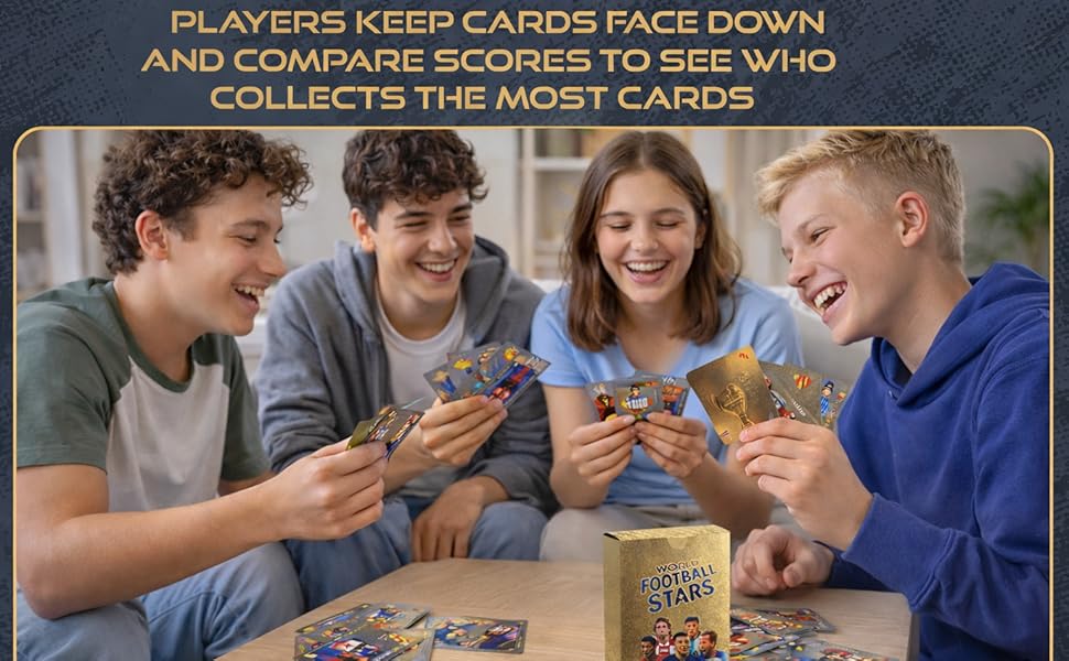 2026-27 Playing Soccer Cards |   55 Unique Cards for Soccer Players |   Unforgettable Moment for Friends, Siblings & Soccer Fans |   Printed on Premium Paper – Black - Not Original