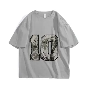 Vintage Camo 10 Graphic T-Shirt - Stylish Unisex Oversized Cotton Tee, Retro Streetwear Top for Matching